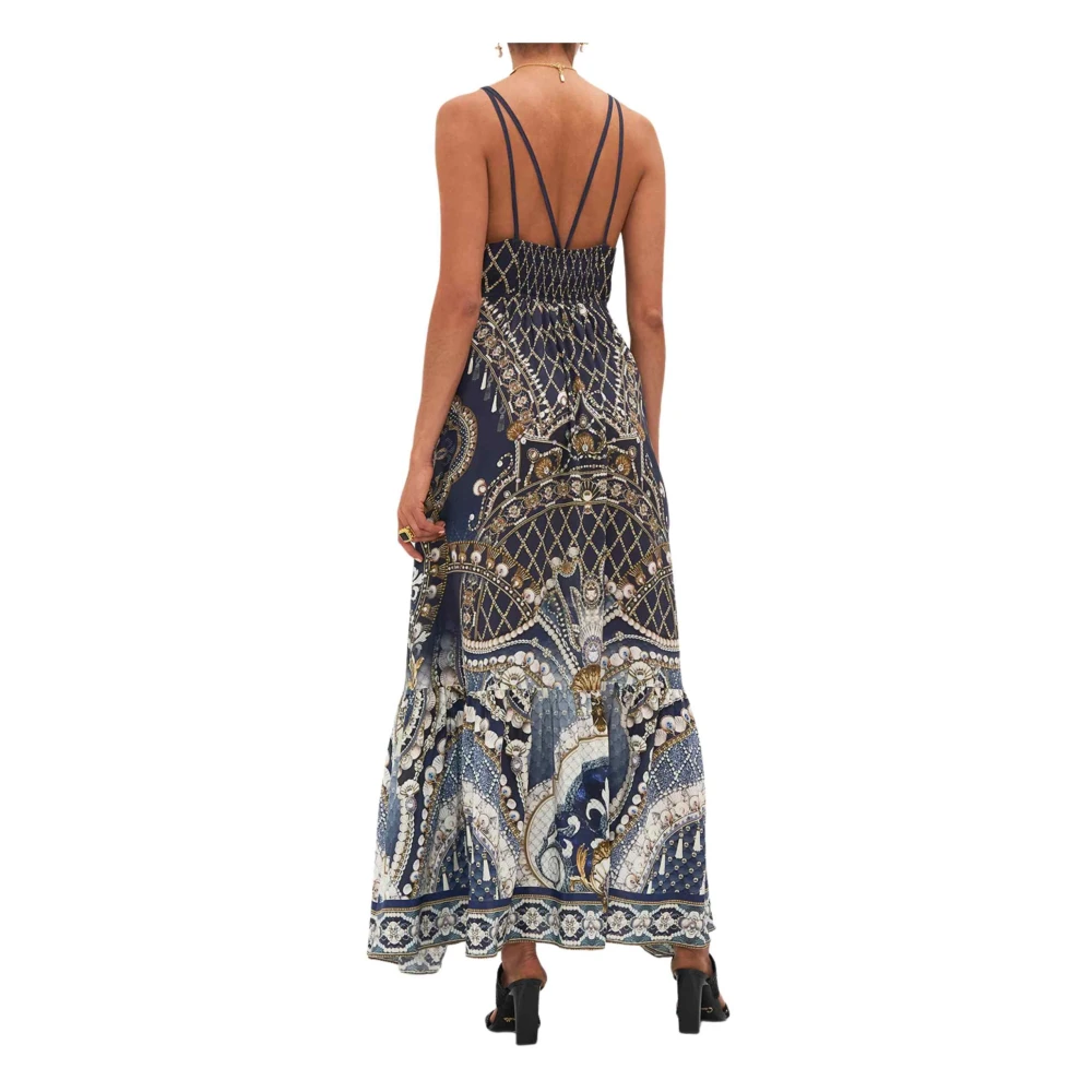 Camilla Elegant Tiered Dress with Hardware Multicolor Dames