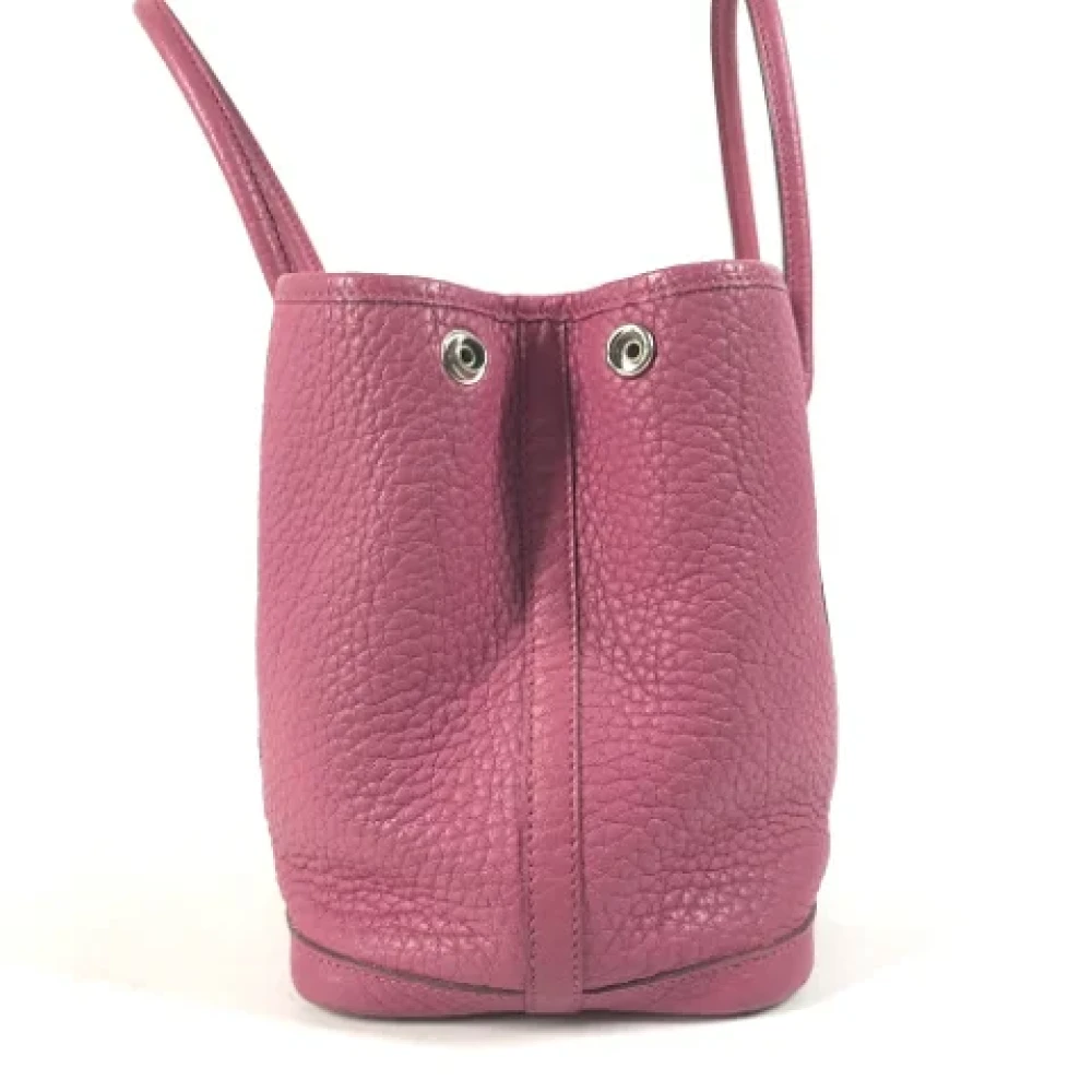 Hermès Vintage Pre-owned Leather totes Purple Dames