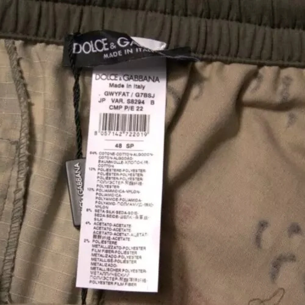 Dolce & Gabbana Camouflage Patchwork Jogger Sweatpants Multicolor Heren