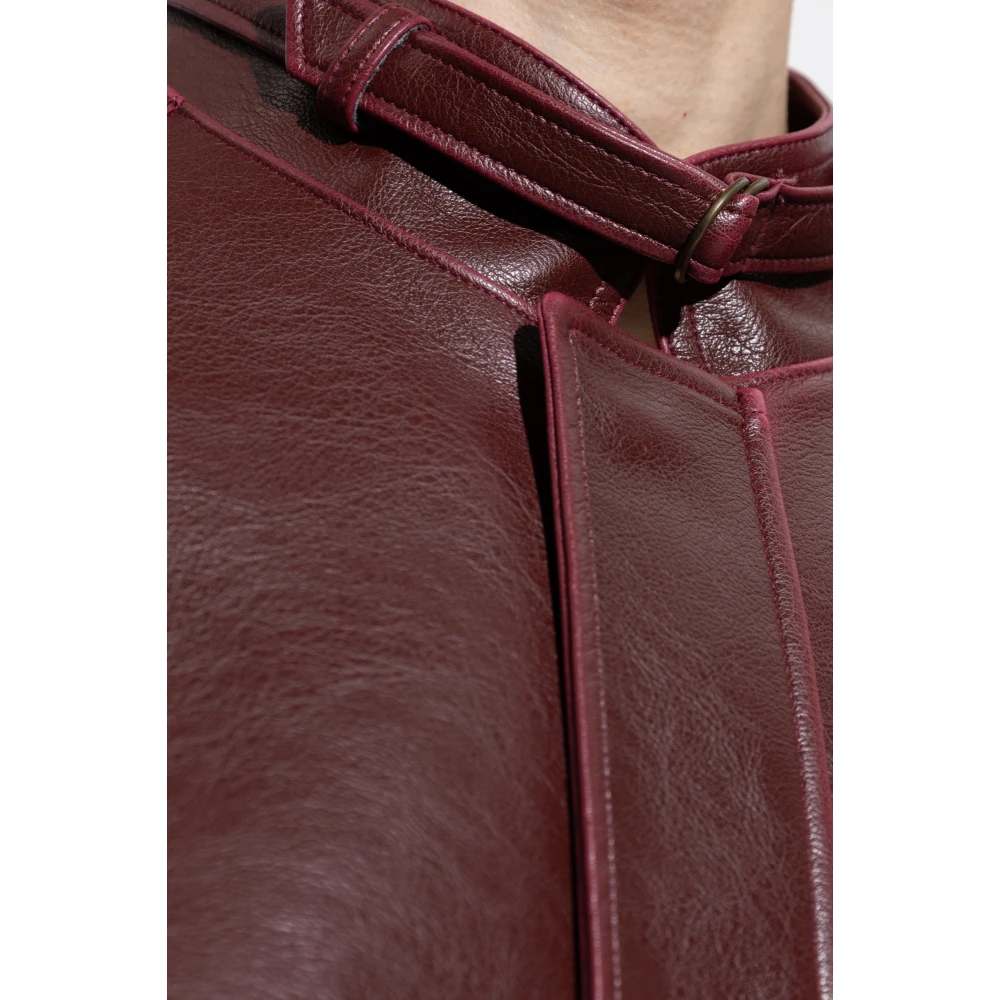 MM6 Maison Margiela Jas met opstaande kraag Red Heren
