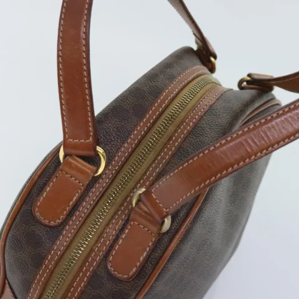 Celine Vintage Pre-owned Canvas handbags Brown Dames