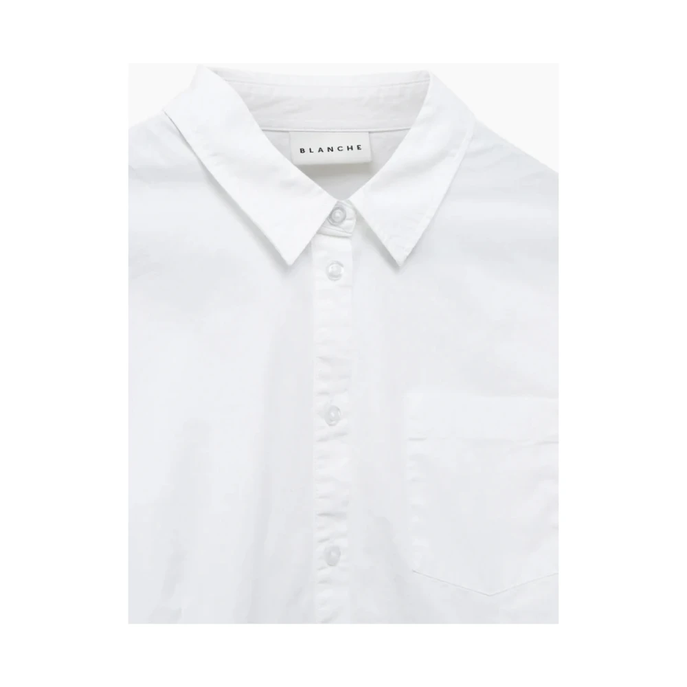 Blanche Witte Tuniek Blouse White Dames