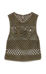 green-sleeveless-crew-neck-top