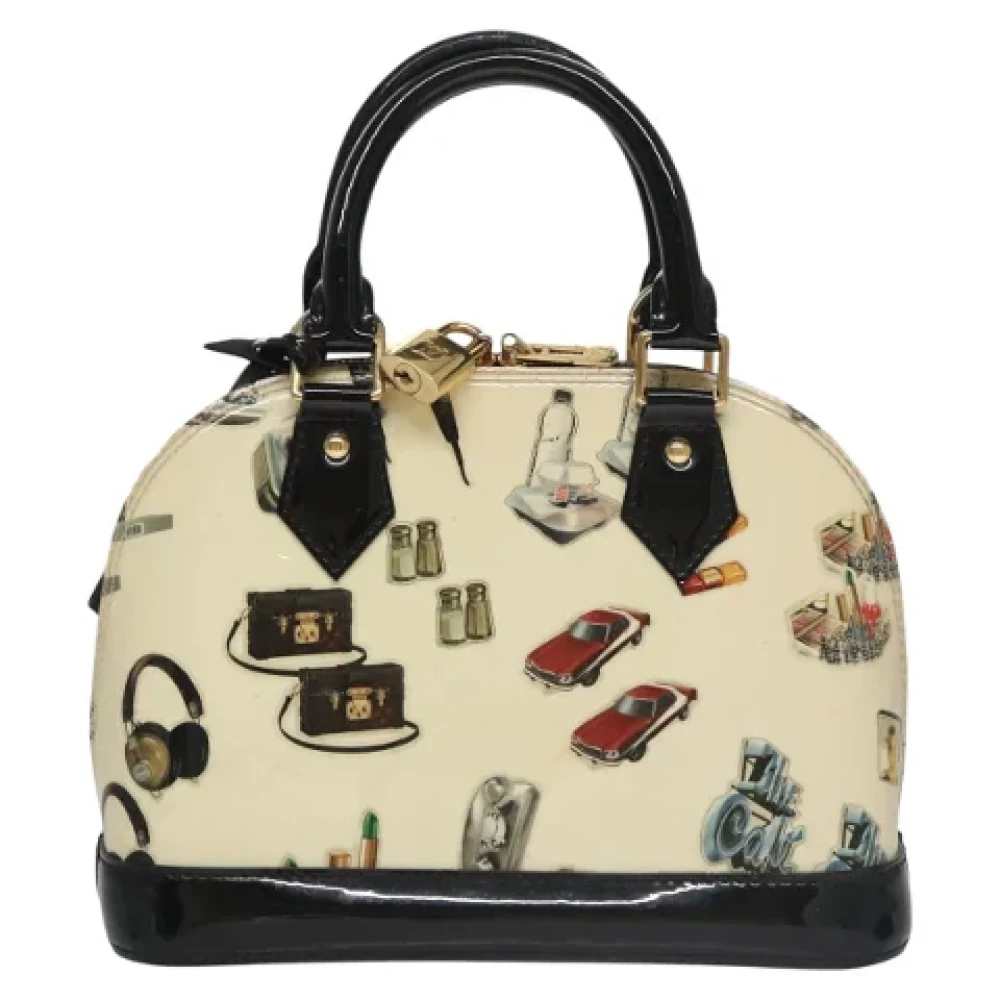 Louis Vuitton Vintage Pre-owned Leather handbags Beige Dames