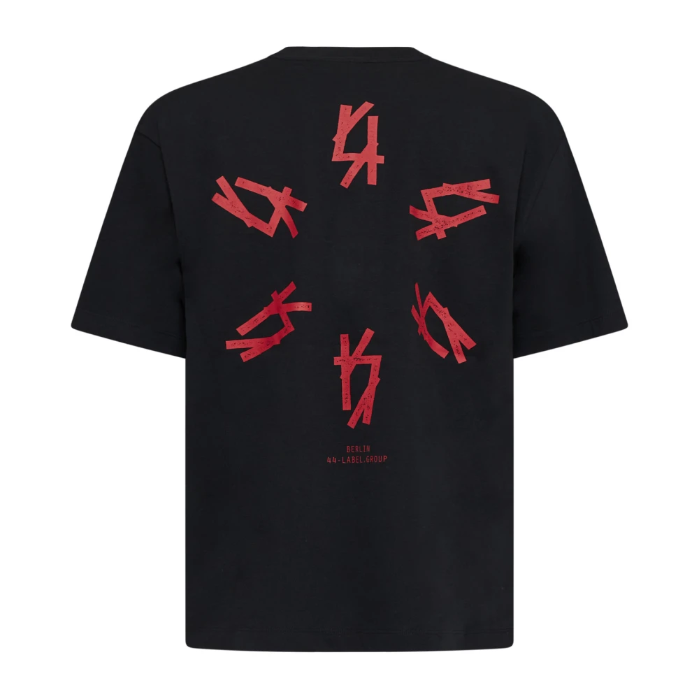 44 Label Group Stijlvolle T-shirts en Polos Black Heren