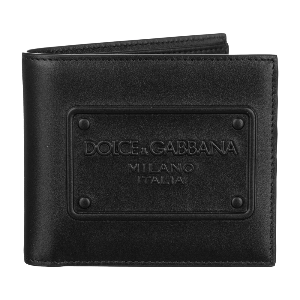 Dolce & Gabbana Herr Plånbok/Korthållare i Läder Black, Herr