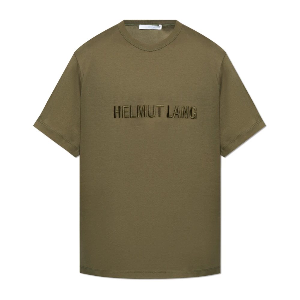Helmut Lang T-shirt met logo Green Heren