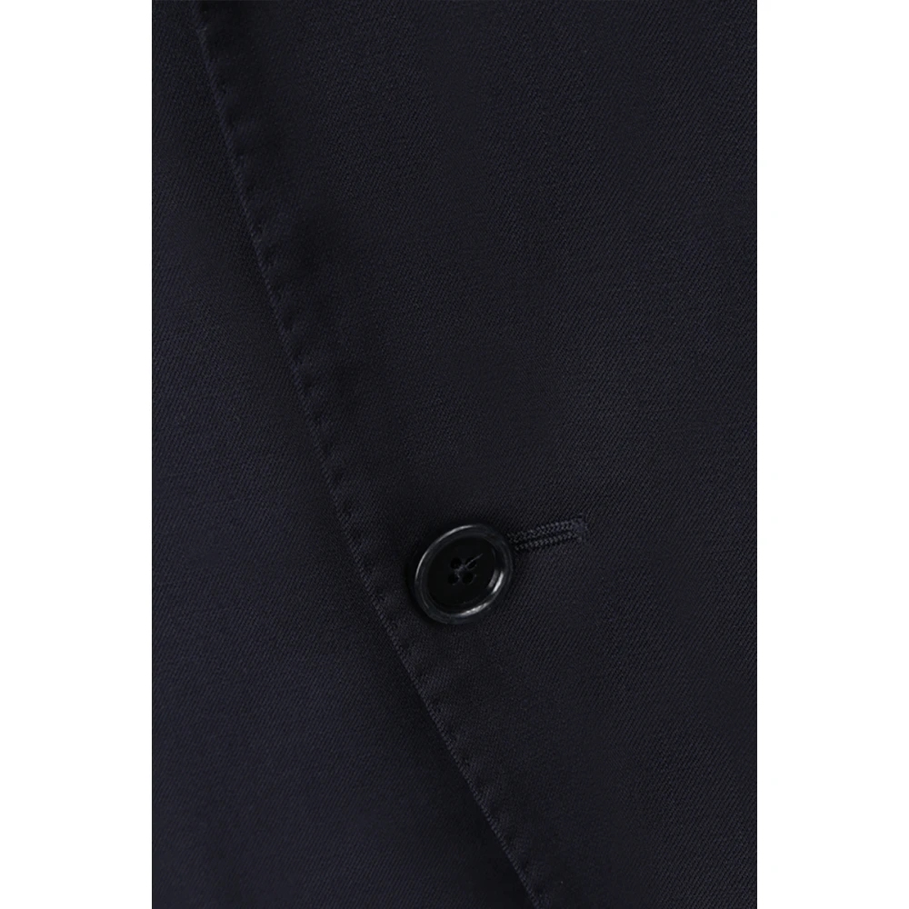 Lardini Blauwe Single-Breasted Jas Blue Heren