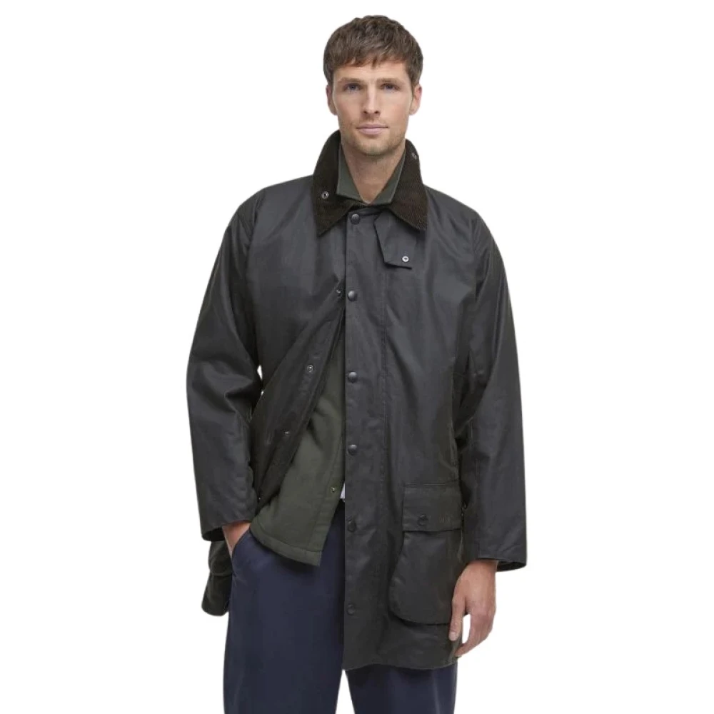 Barbour Klassieke Northumbria Gewaxte Jas Groen Green Heren