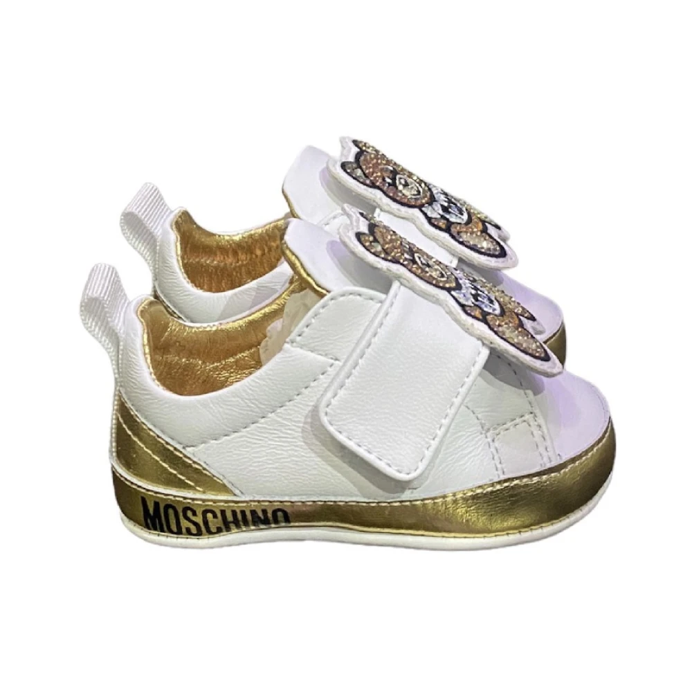 Moschino Women's White Low Top Sneakers