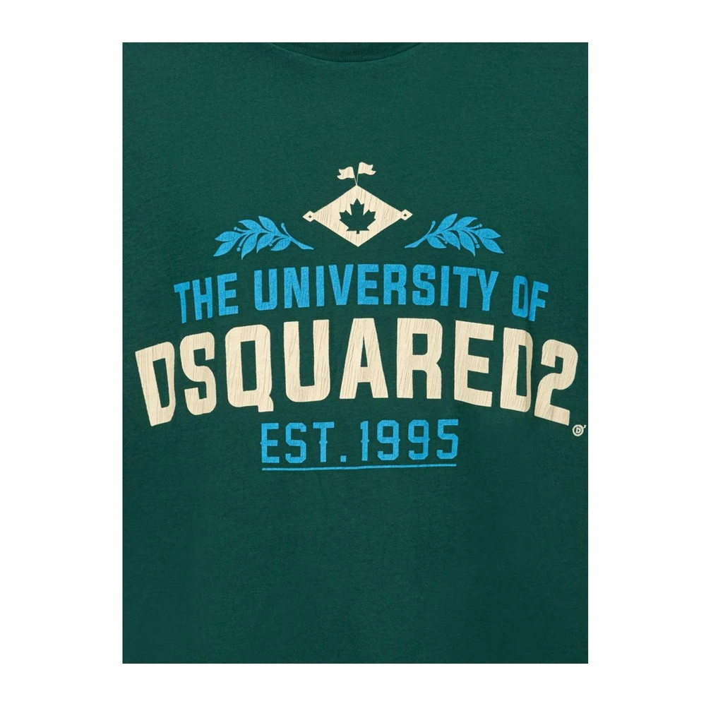 Dsquared2 Klassiek Katoenen T-shirt Green Heren