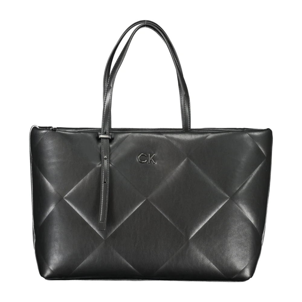 Calvin Klein Zwarte schoudertas met verstelbare handvatten Black Dames