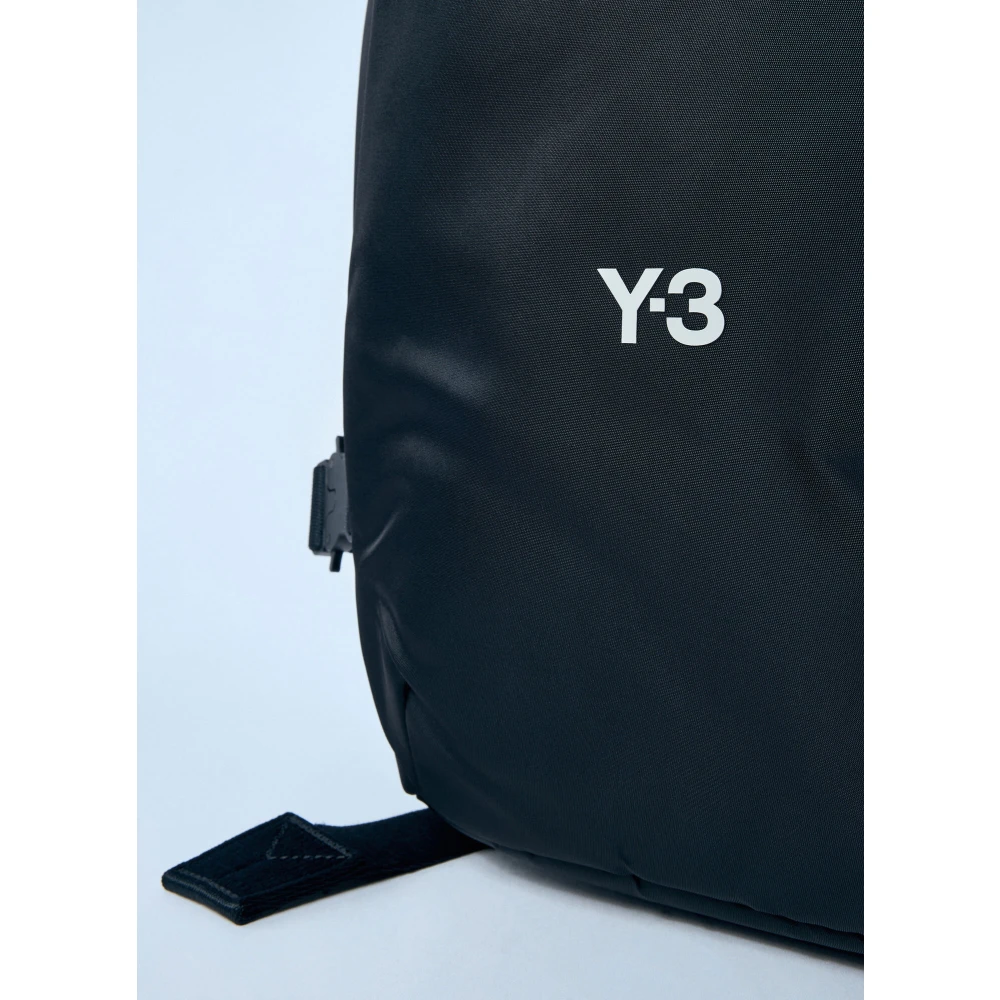 Y-3 Logo Patch Rugzak Black Heren