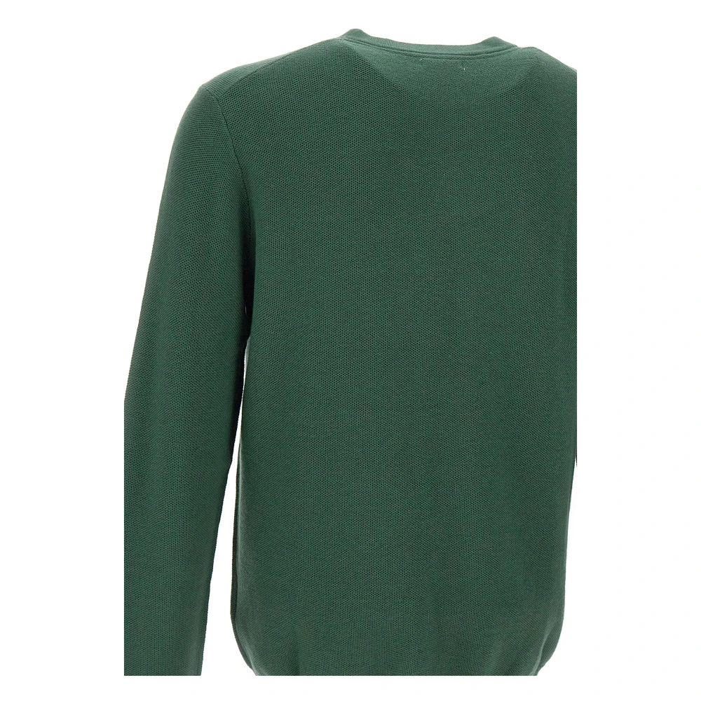 Sun68 Groene Wollen Trui Honingraat Weefsel Green Heren