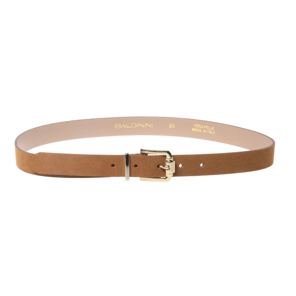 Baldinini Women's Brown Suede Belt - Belts - 90 Cm - Accessories