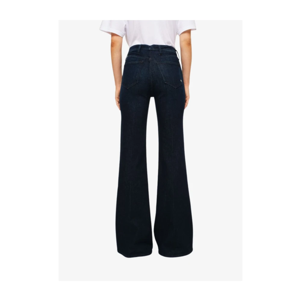 Cycle Hoge Taille Flared Jeans Blue Dames