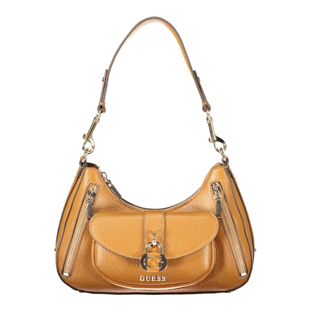 Guess Women's Brown Jessa Shoulder Bag - Shoulder Bags - One Size - Bags