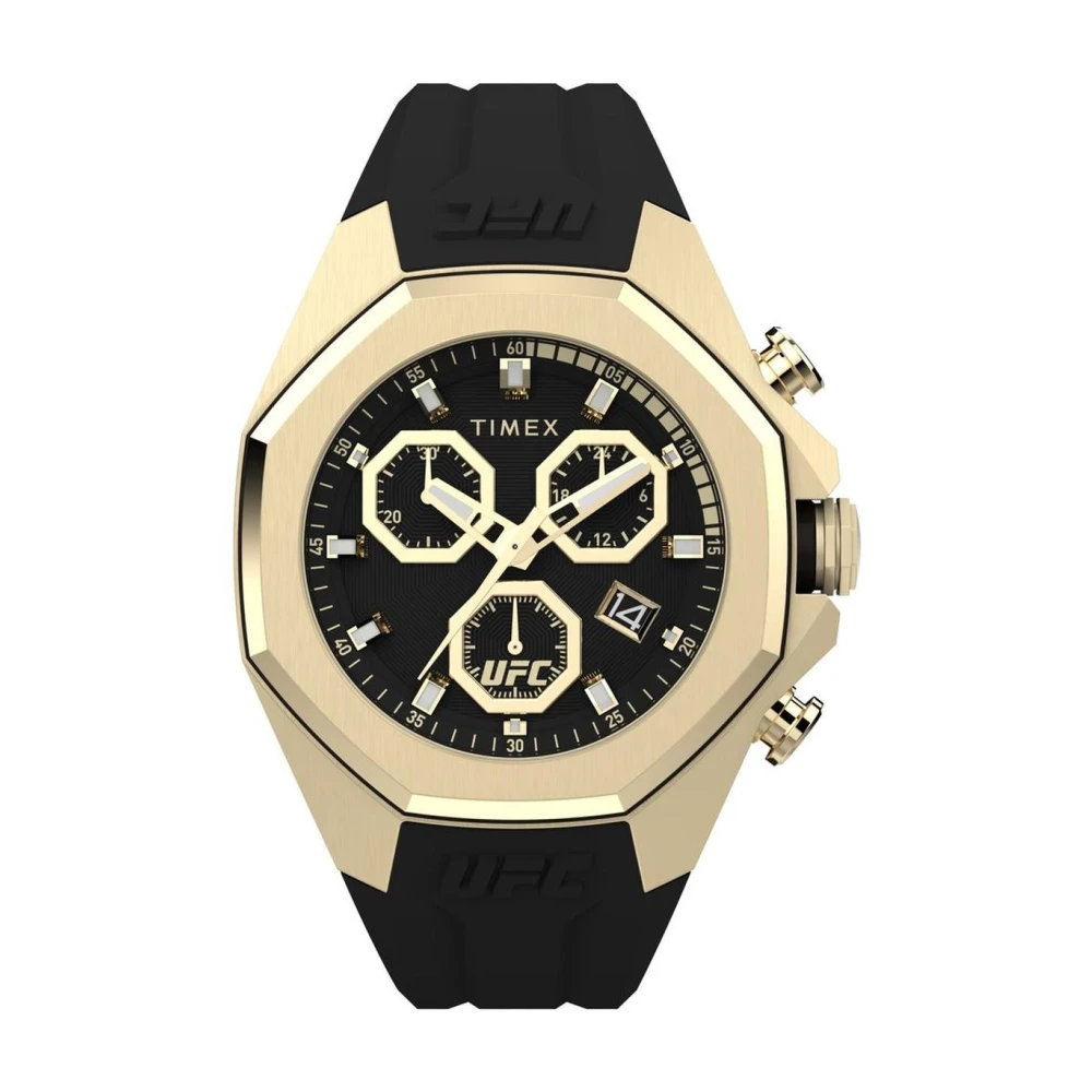 Timex Men's Black Synthetic Strap Luxury Watch