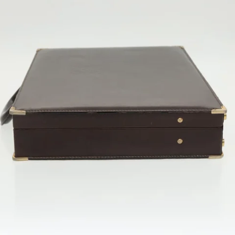Loewe Pre-owned Leather travel-bags Brown Dames