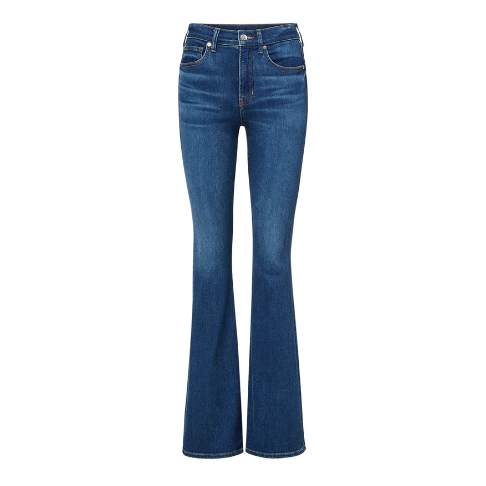 Veronica Beard Hoge Taille Skinny Flare Jeans Blue Dames