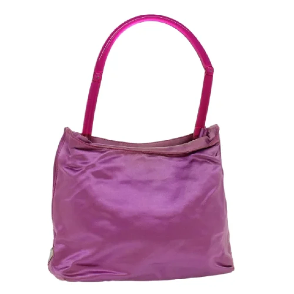 Prada Vintage Pre-owned Satin prada-bags Purple Dames