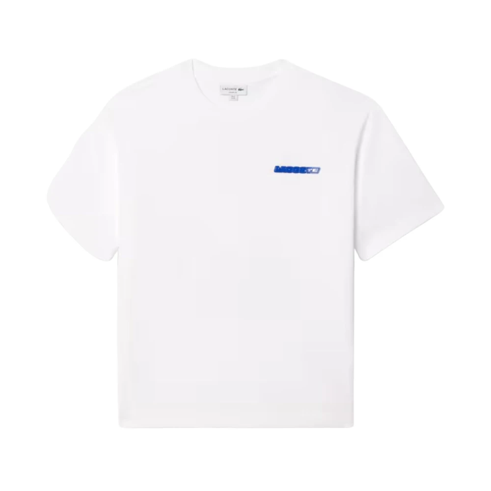 Lacoste Bloemenprint Loose Fit T-shirt White Heren