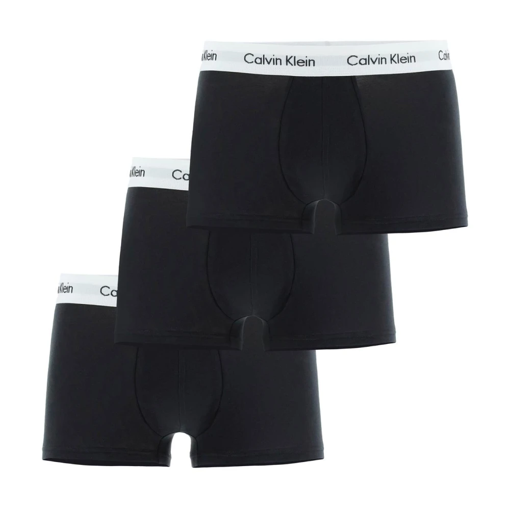 Calvin Klein Luxe stretchkatoenen boxershorts Black Heren