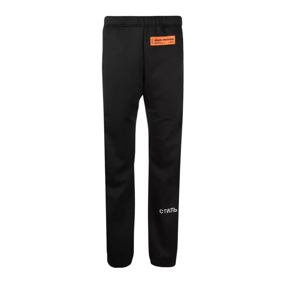 Heron Preston Zwarte Sweatpants Stijl 'Стиль' Black Dames