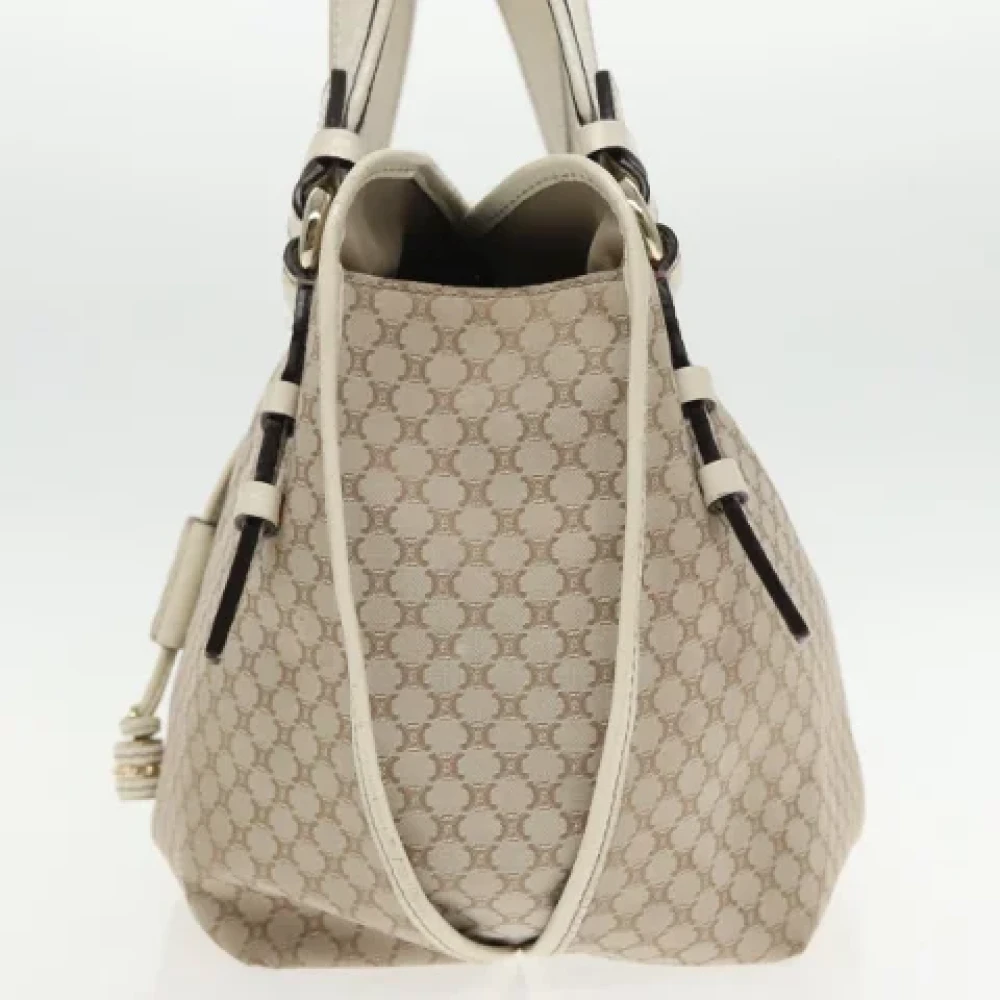 Celine Vintage Pre-owned Canvas totes Beige Dames