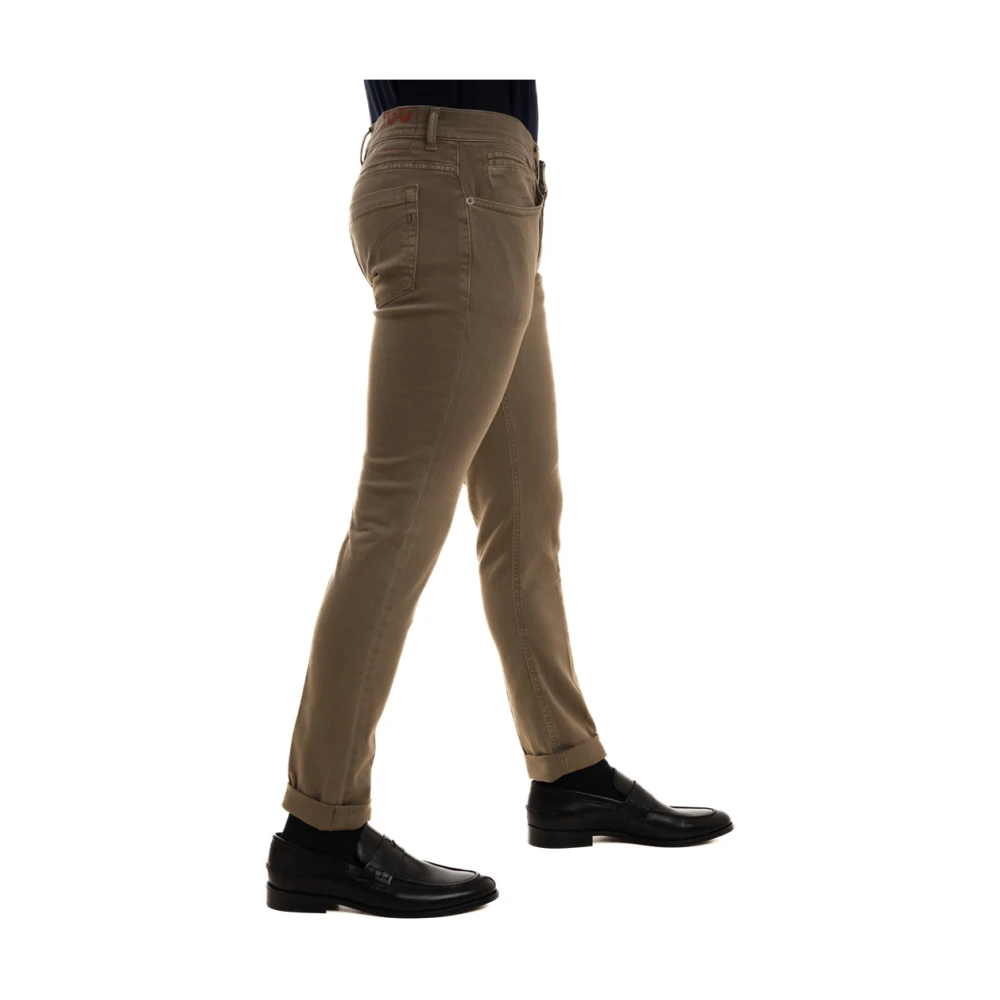 Dondup Skinny Fit Lage Taille Jeans Brown Heren
