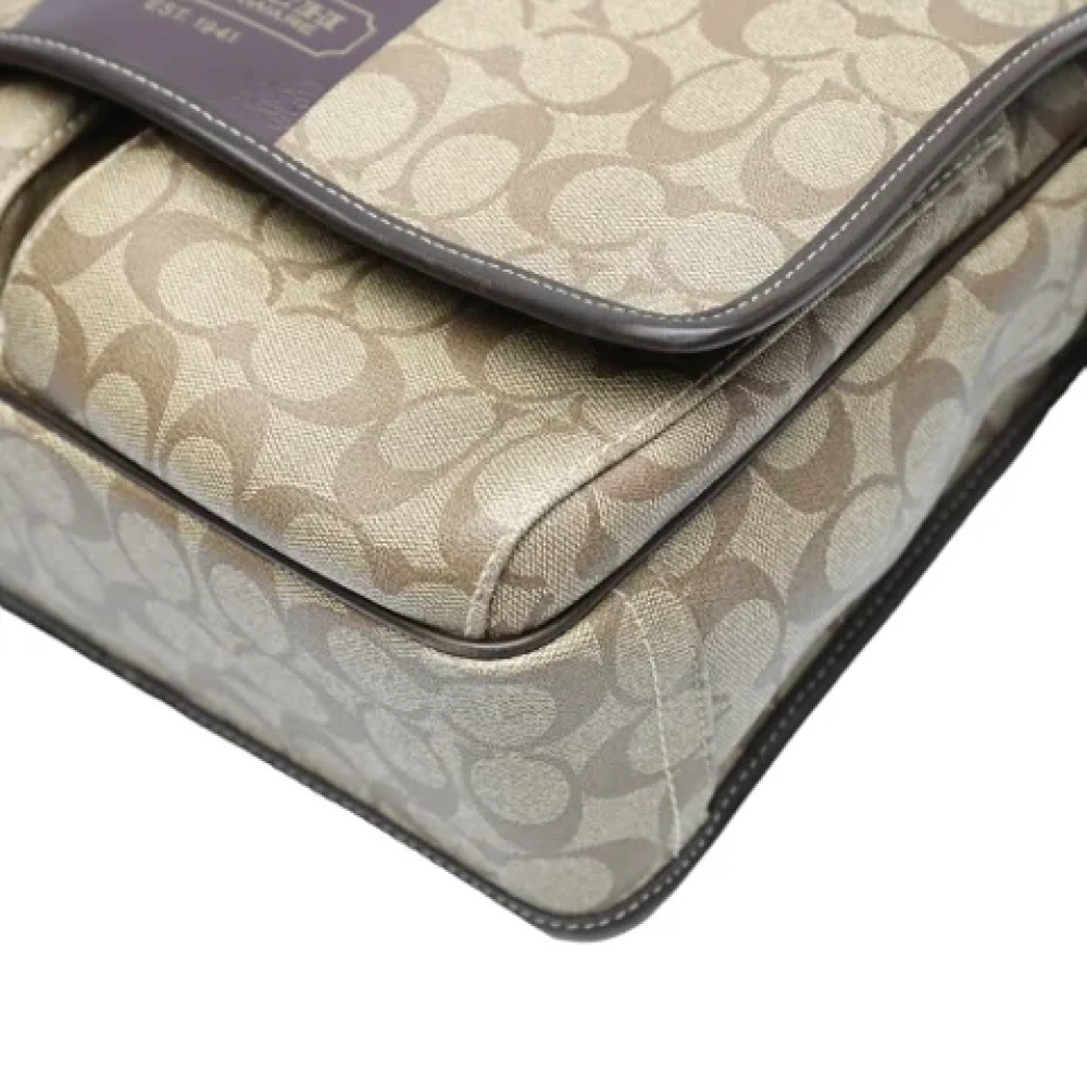 Coach Pre-owned Fabric shoulder-bags Brown Dames