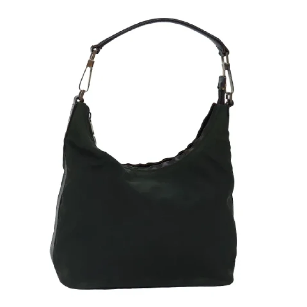 Gucci Vintage Pre-owned Nylon shoulder-bags Brown Dames