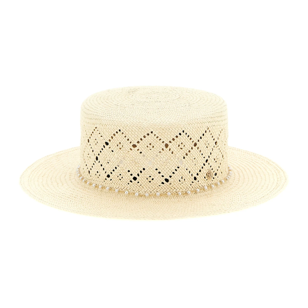 Maison Michel Women's Beige Kiki Hat