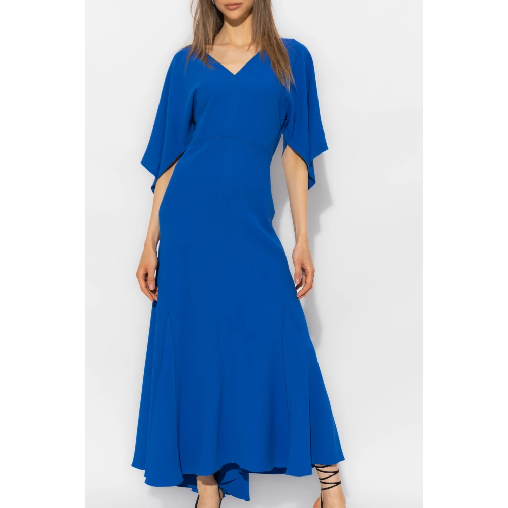Victoria Beckham Vhals jurk Blue Dames