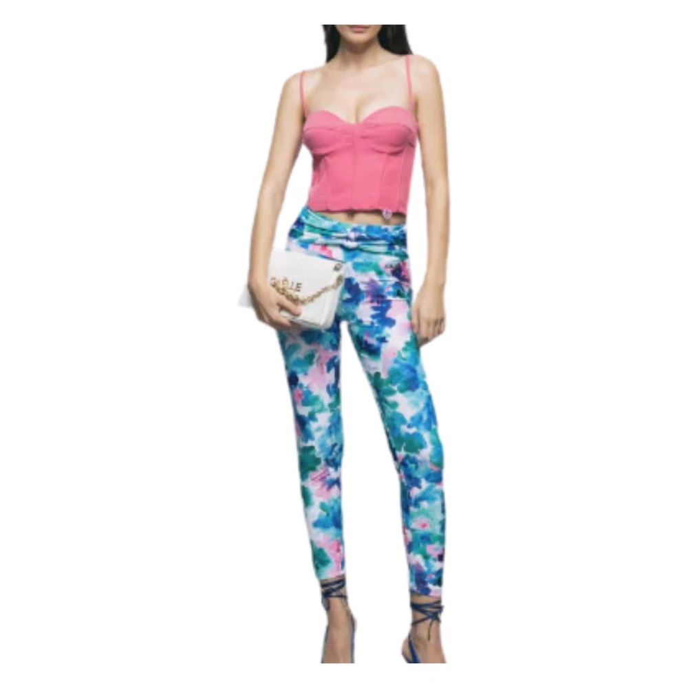 Cycle Roze Bustier Top met Metalen Logo Pink Dames