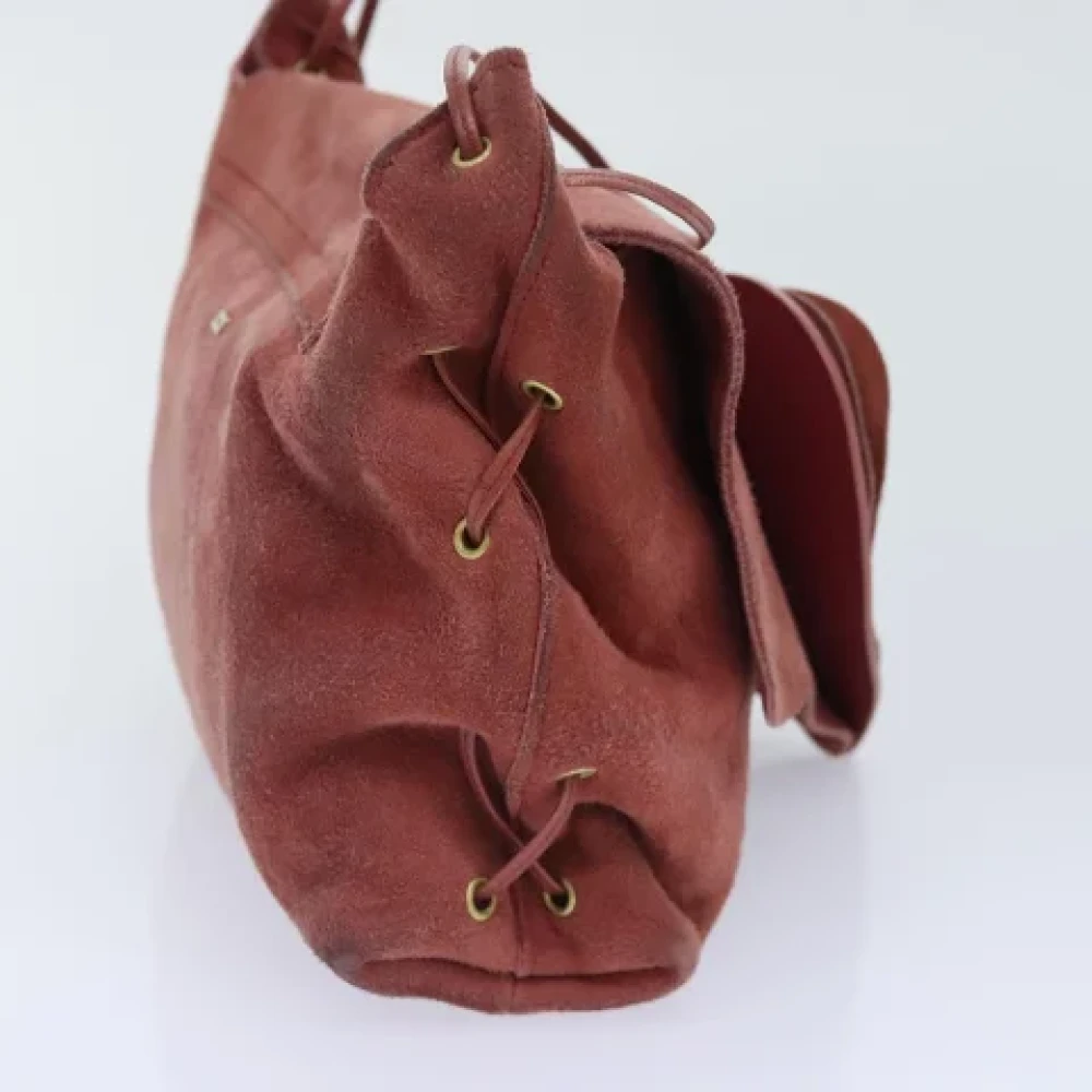 Gucci Vintage Pre-owned Suede gucci-bags Red Dames