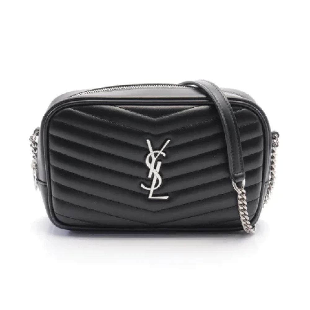 Saint Laurent Vintage Pre-owned Leather shoulder-bags Black Dames