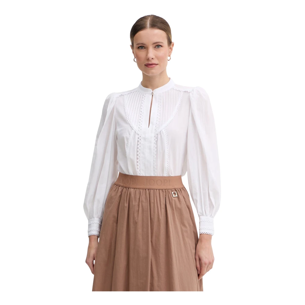 Joop! Damen Weiß Bluse Bionda 30102139 Regular Fit - Bild 3