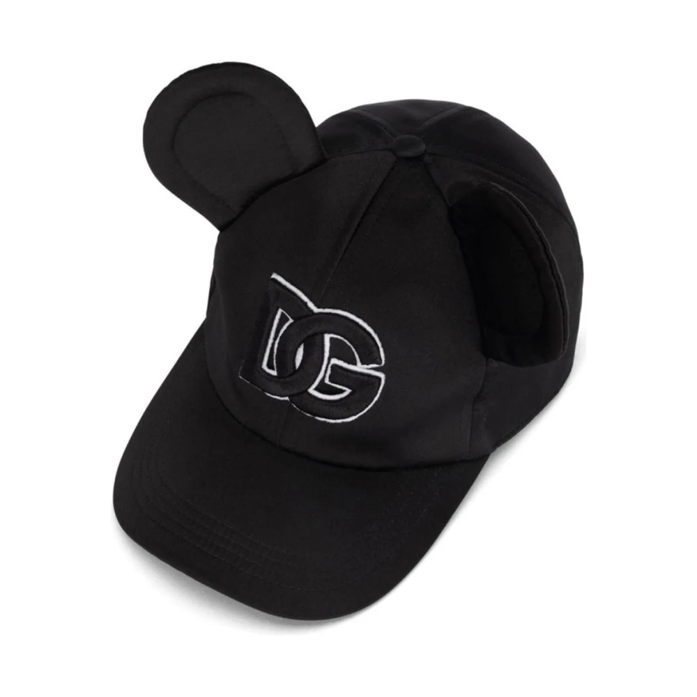 Dolce & Gabbana Baseballpet met Mickey Mouse oren Black Dames