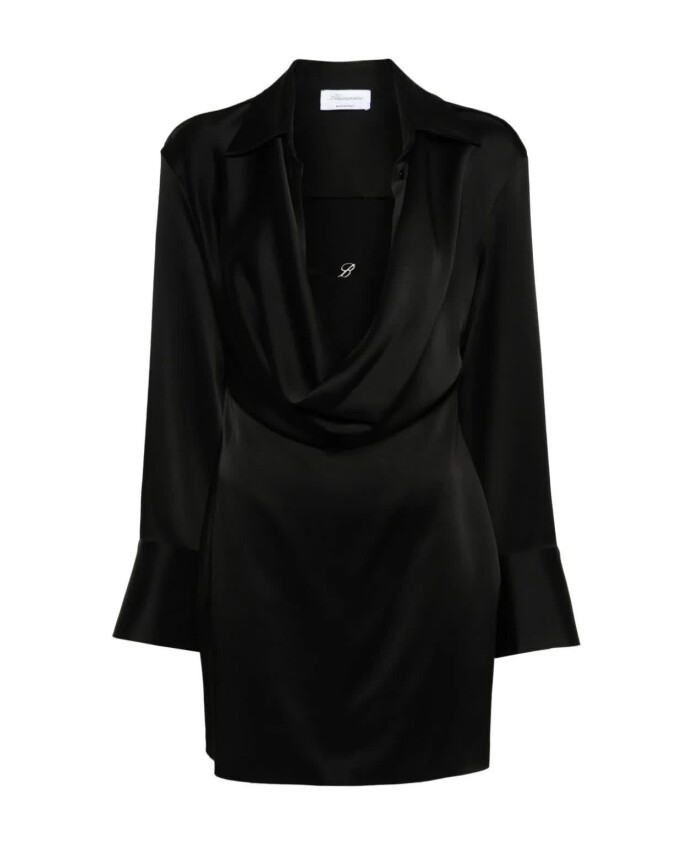 elegant-nero-satin-dress