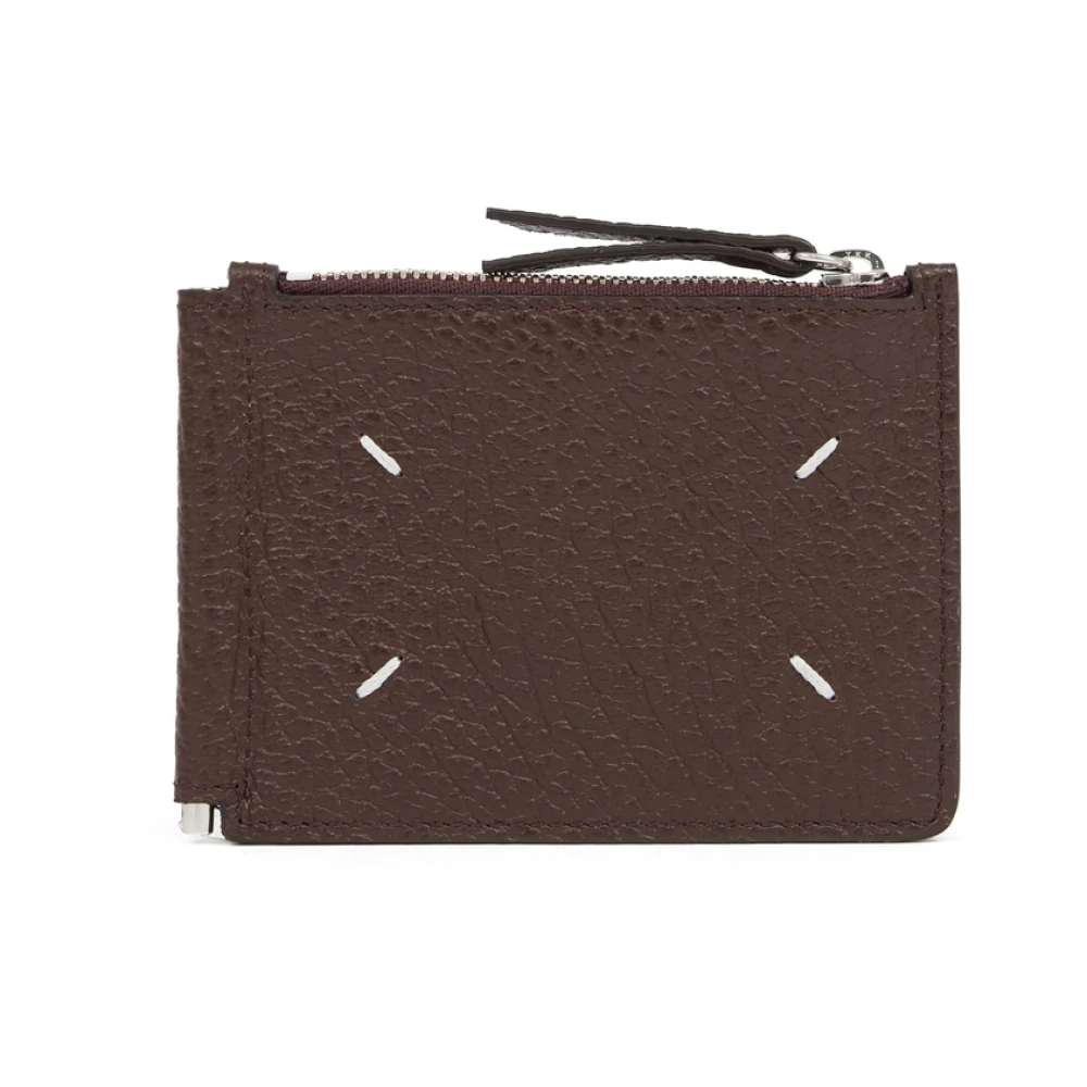 Maison Margiela Bruine Korrelige Portemonnees & Kaarthouders Brown Dames