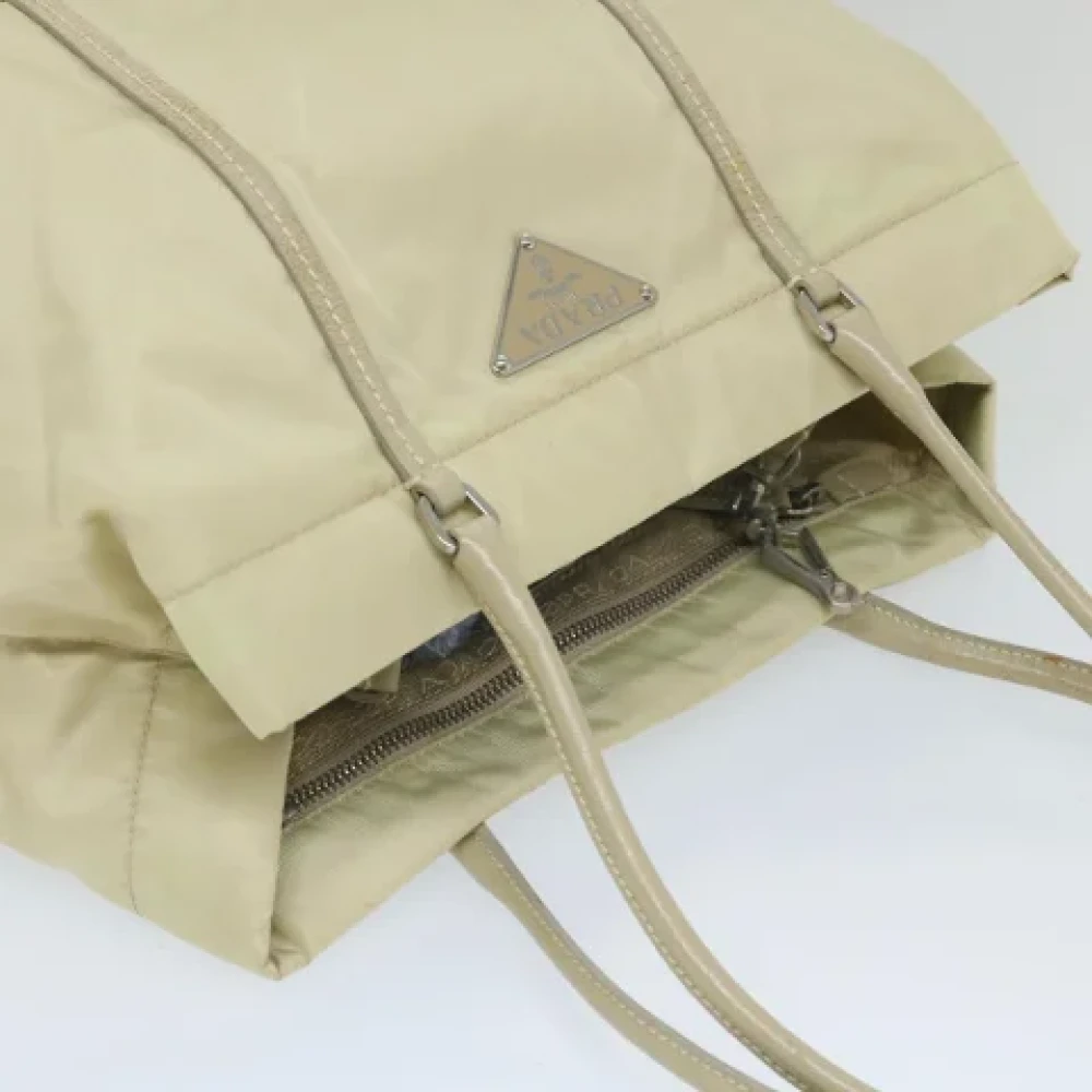 Prada Vintage Pre-owned Nylon prada-bags White Dames
