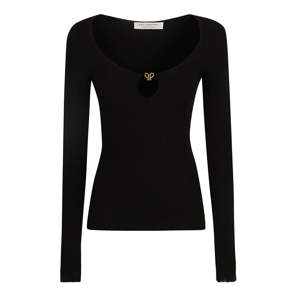 Philosophy di Lorenzo Serafini Zwarte Sweatshirts voor Vrouwen Black Dames