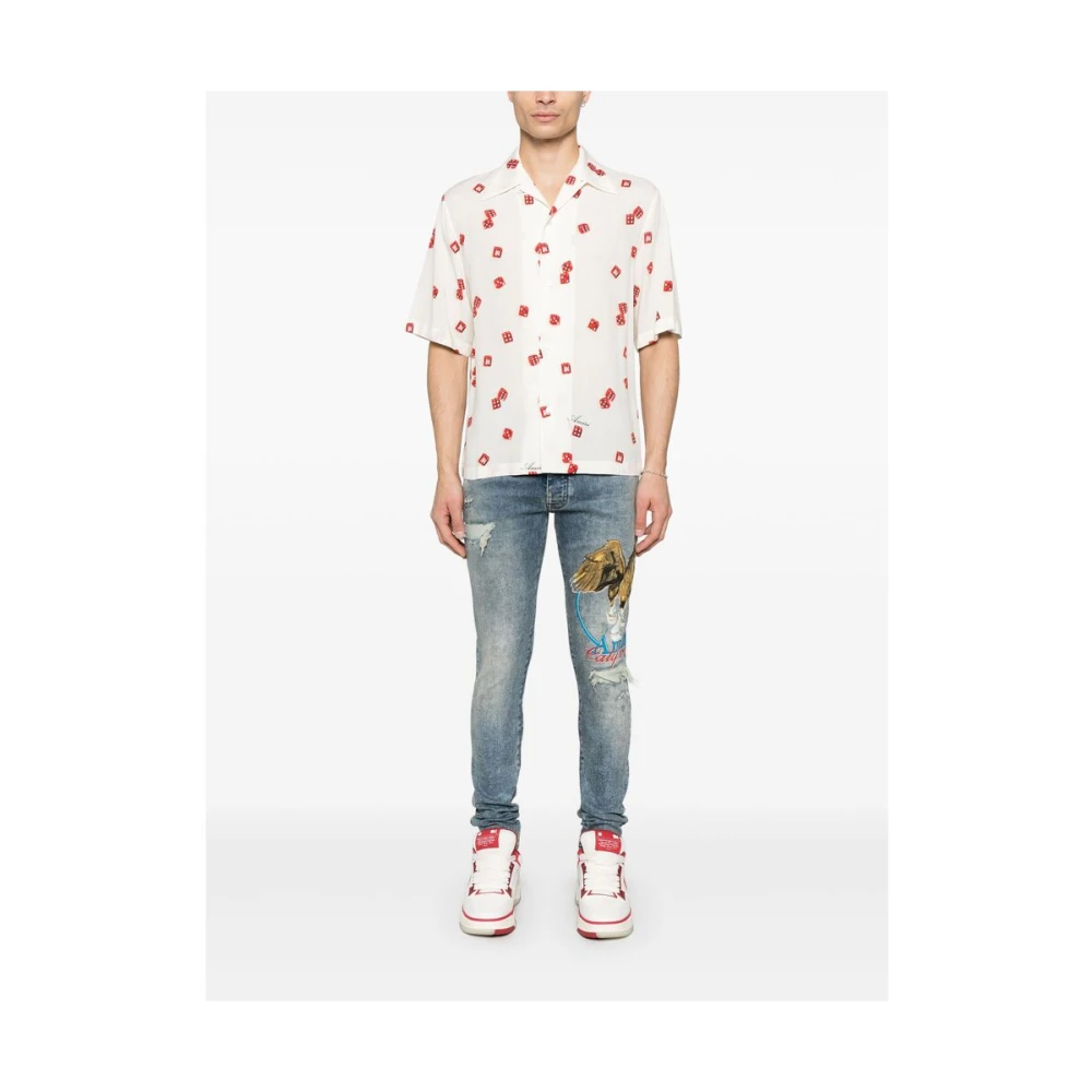 Amiri Blauwe Klassieke Five-Pocket Jeans Blue Heren