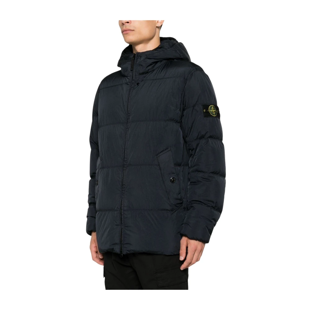 Stone Island , Winter Jackets, Male, Blue, S, Coats