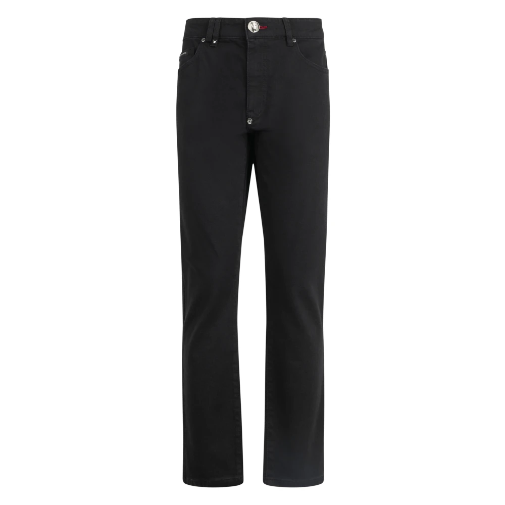 Philipp Plein Men's Black Slim Fit Jeans, W32, Skinny Jeans