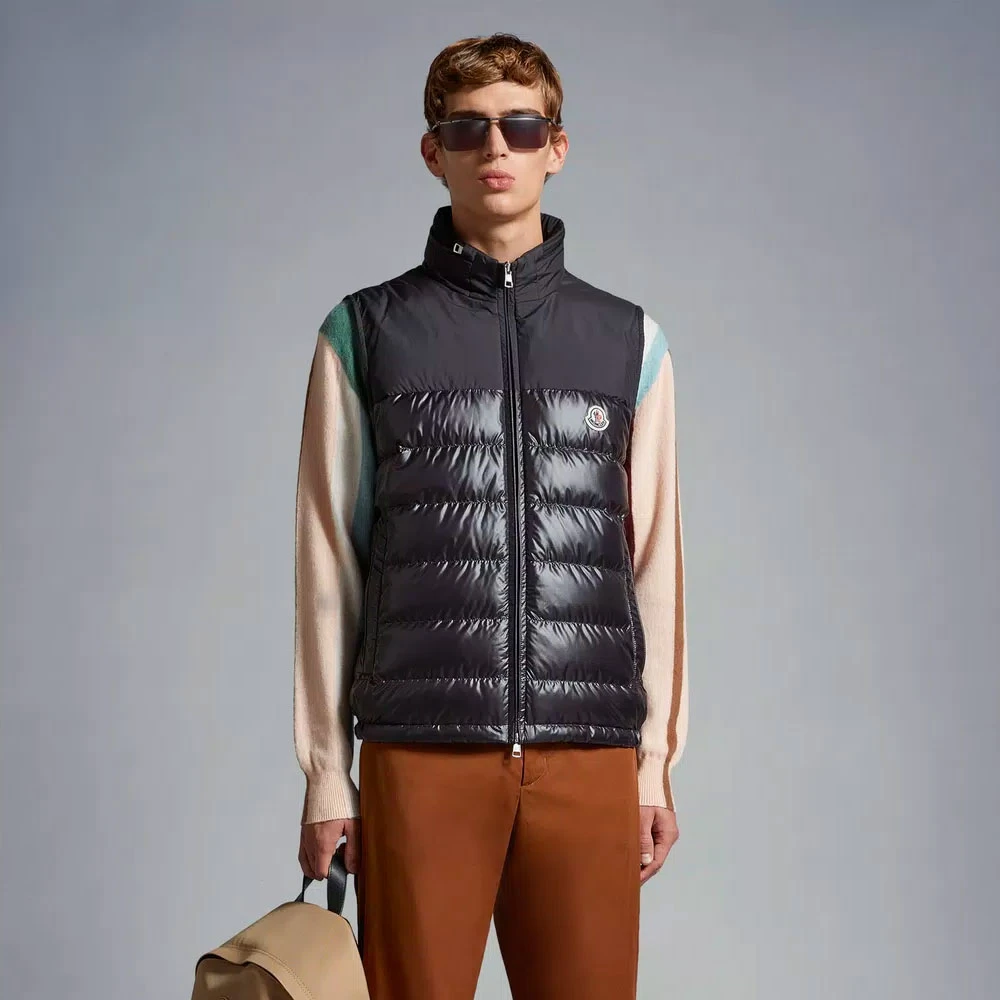 Moncler Vests Black Heren