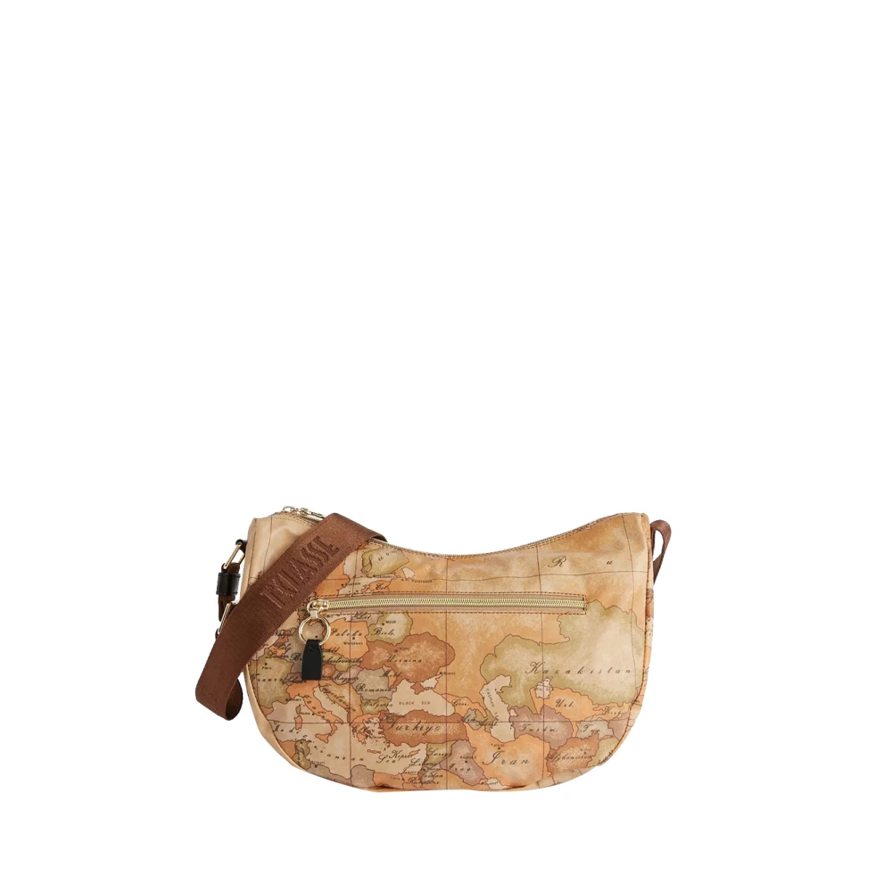 Alviero Martini 1a Classe Zwarte Schoudertas Stijlvol en Chic Brown Dames