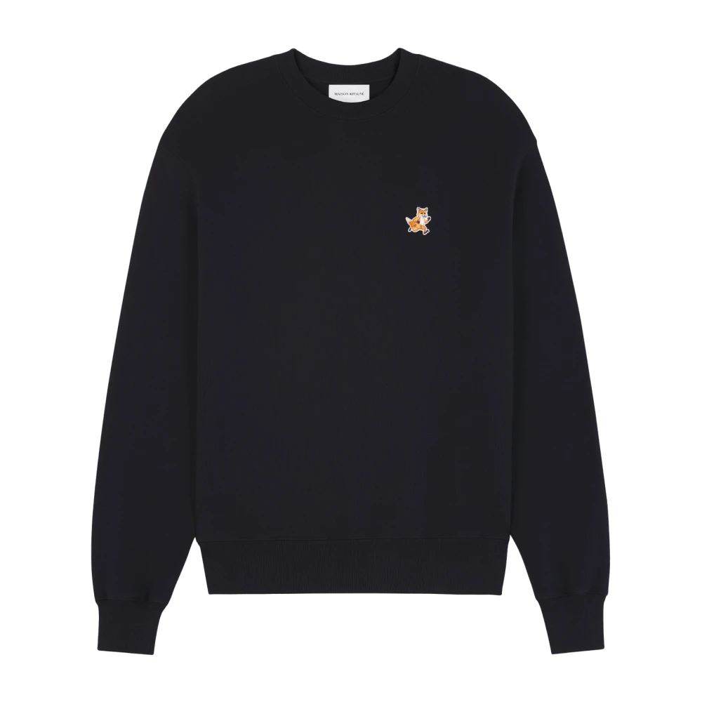 Maison Kitsuné Speedy Fox Katoenen Sweatshirt Black Heren