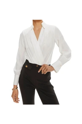 Body i viskos georgette med halsband
